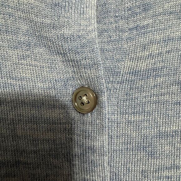 Banana Republic light blue 100% merino wool cardigan size medium - Picture 5 of 6